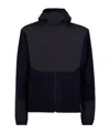 Sease Zippered Hoodie In Black