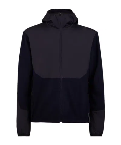 Sease Zippered Hoodie In Elastic Cuffs