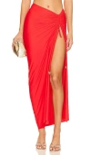Seashell Pauline Skirt In Red