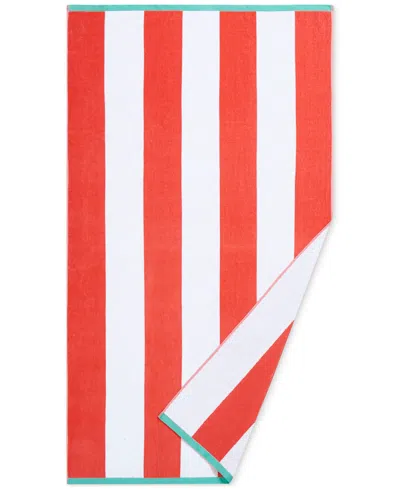 Seaside Charm Cotton Oversized Beach Towel, 40" X 72"