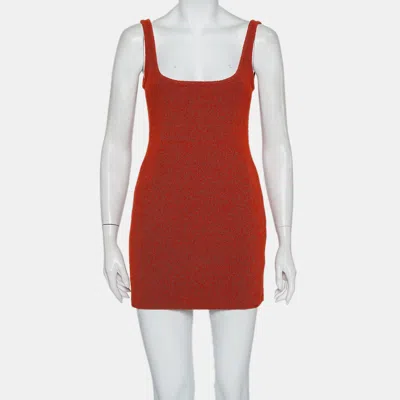 Season 6 Yeezy Red Knit Akira Tank Mini Dress