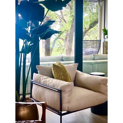 Seasonal Living Archipelago Patio Chair With Cushions In Java Nut Brown