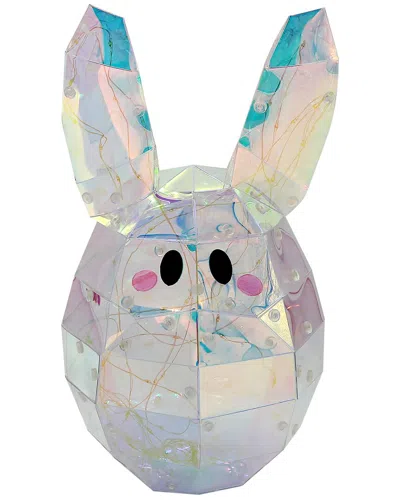 Seasonal Llc 11in. Prismatic Iridescent Led Bunny Sunny With Bo