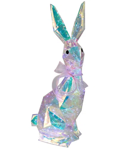 Seasonal Llc 20in. Prismatic Iridescent Led Egg Bunny Benjamin