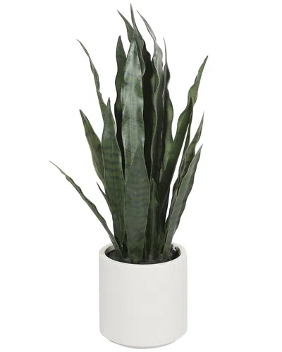 Seasonal Llc 31in Artificial Potted Snake Plant In Green