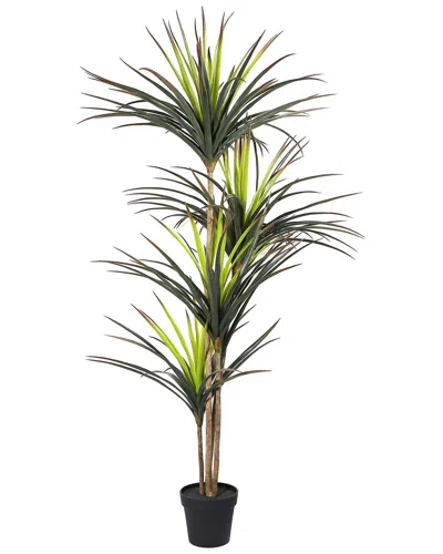 Seasonal Llc 67in Artificial Potted Dracaena Marginata Tree In Green