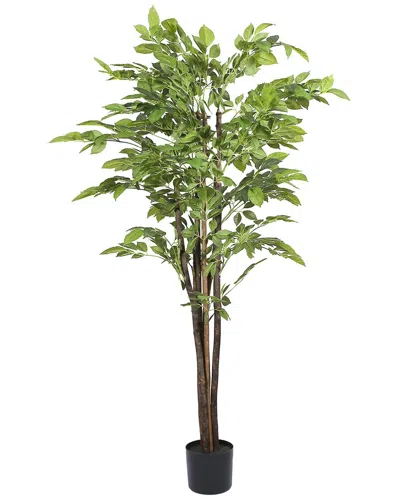Seasonal Llc 67in Artificial Potted Ficus Tree In Green