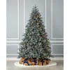 Seasonal Llc Blue Spruce 7.5' Tree Warm White Led Lights In Green