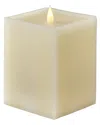 Seasonal Llc Classic Motion Flameless Square Candle In White