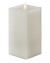 Seasonal Llc Classic Motion Flameless Square Candle In White