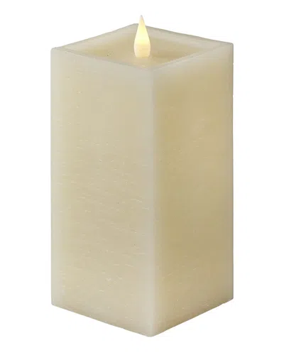 Seasonal Llc Classic Motion Flameless Square Candle In White