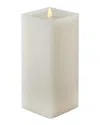 Seasonal Llc Classic Motion Flameless Square Candle In White