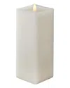 Seasonal Llc Classic Motion Flameless Square Candle In White