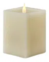 Seasonal Llc Classic Motion Flameless Square Candle In White