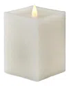 Seasonal Llc Classic Motion Flameless Square Candle In White