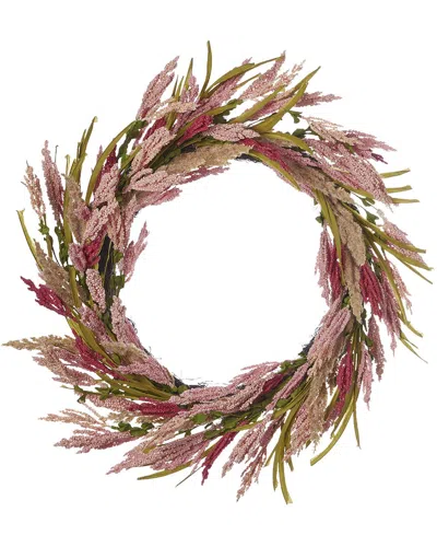 Seasonal Llc Coralie 26in Wreath With Artificial Astilbe