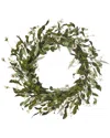 Seasonal Llc Eloise 26in Wreath With Artificial Wild Daisy, Gyp Seeds, &  Veronica