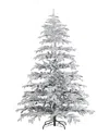 Seasonal Llc Jackson Flocked Pine 7.5ft Tree In Green