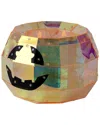 Seasonal Llc Prismatic 8.86in Iridescent Pumpkin Candy Box With Led Lights