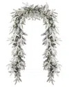 Seasonal Llc Royal Oaks Flocked Fir 9ft Garland In Green