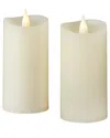 Seasonal Llc Set Of 2 Classic Motion Flameless Candles In White