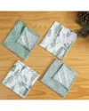 Seasons Trees & Plaid 4pc Kitchen Towel Gift Set In Green