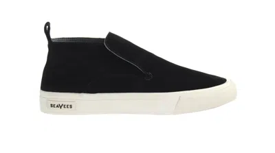 Seavees Huntington Middie Sneaker Womens Us 6 Black Leather Casual Shoes Zpo3632