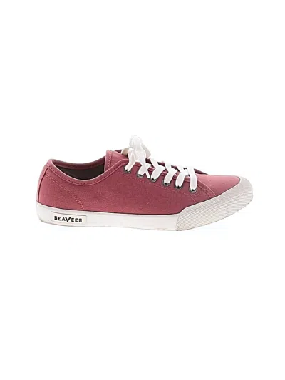 Pre-owned Seavees Sneakers In Burgundy