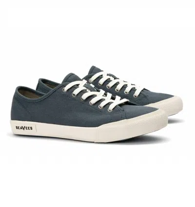 Seavees Women's Monterey Sneaker Standard Sneaker In Slate Navy Cotton Canvas In Grey