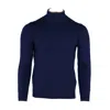 Seaward & Stearn Men's Merino Wool Quarter Zip Sweater In Navy In Blue