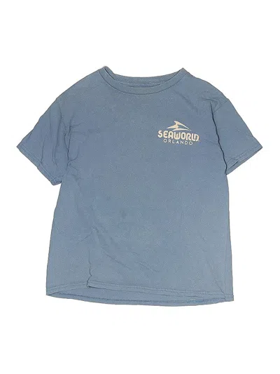Pre-owned Seaworld Kids' Short Sleeve T-shirt In Blue