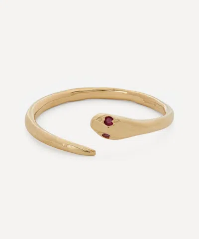 Seb Brown 14ct Gold Ruby Serpent Ring