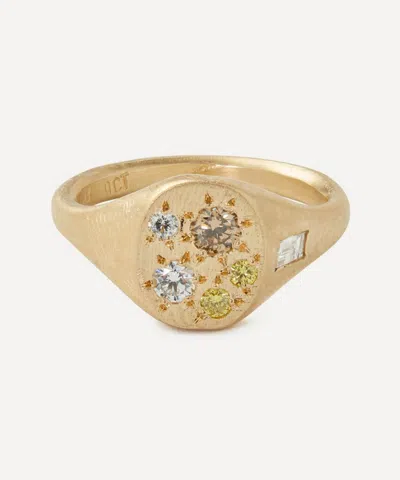 Seb Brown 9ct Gold Diamond Wheat Ring