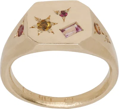 Seb Brown Gold Difficult Ring In 9ct Yellow Gold