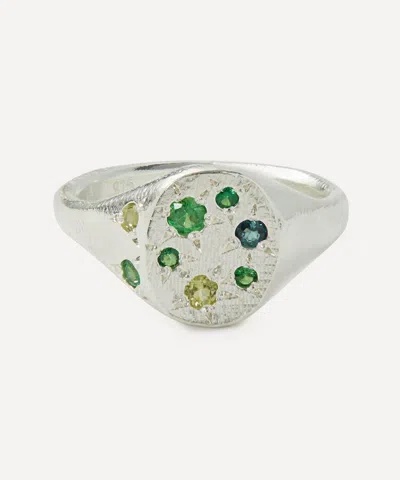 Seb Brown Sterling Silver Grapes Signet Ring
