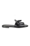 Sebago Black Leather Sandals In Black