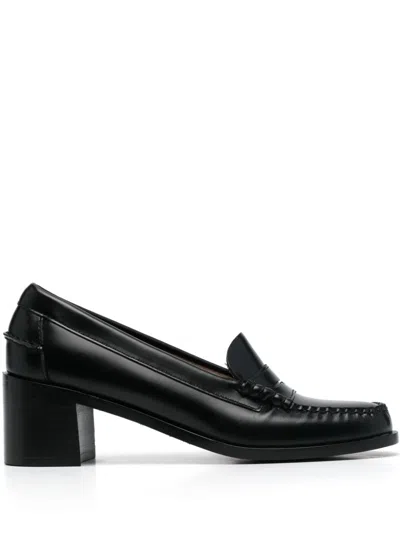 Sebago 60mm Leather Loafers In Black