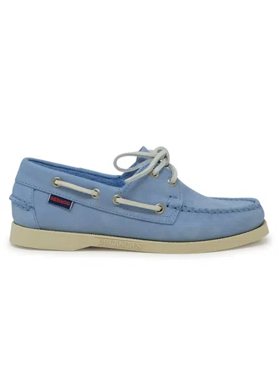 Sebago 74121sw Portland Light Blue Nubuck Loafers