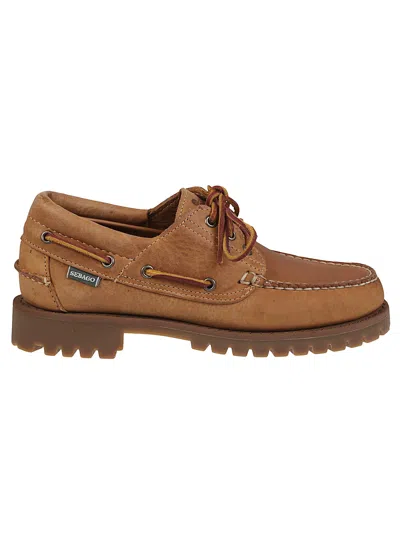 Sebago Acadia Crazy Horse Lace-up Shoes In Brown
