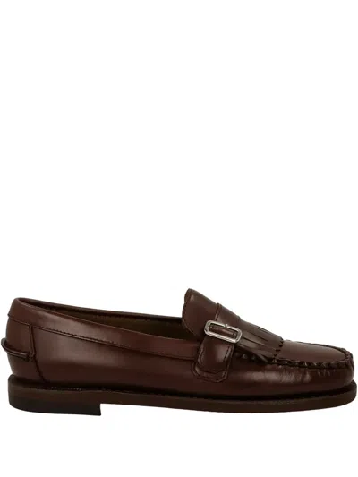 Sebago Ales Buckle-fringed Loafers In Brown