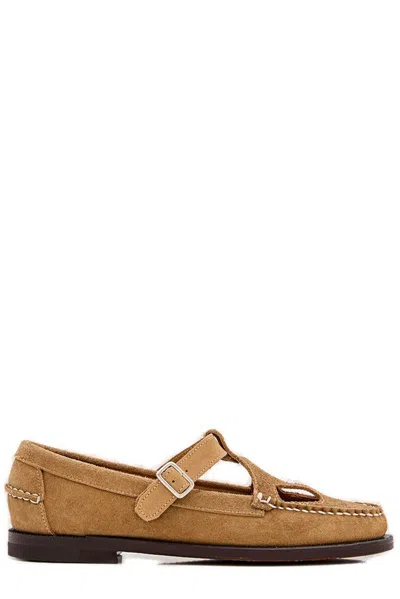 Sebago Angelina Suede Loafers In Beige