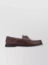 Sebago Docksides Portland Waxed Leather Shoe In Brown