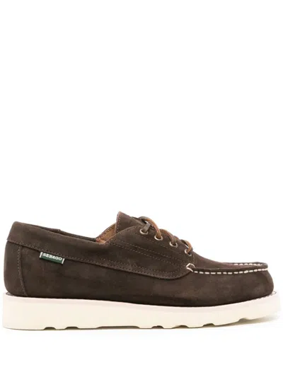 Sebago Askookfield Suede Leather Loafers In Brown