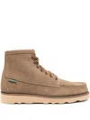 Sebago Beige Lace Up Boots In Brown