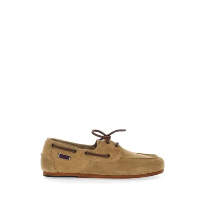 Sebago Beige Lace-up Loafers In Neutrals