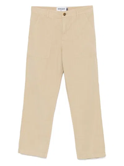 SEBAGO BEIGE 'MILTON' TROUSERS IN COTTON