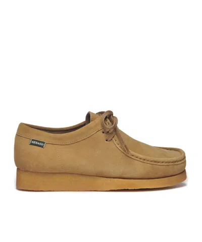 Sebago Beige Yellow Men's Casual Leather Moccasins For Leisure