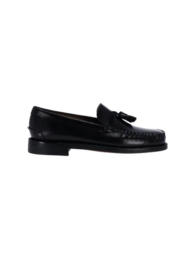 Sebago Black Classic Will Tassel Leather Loafers