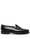 Sebago Round Toe Slip-on Moccasins With Cut-out Upper Design In Black