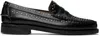 Sebago Black Dan Studs Loafers In Black